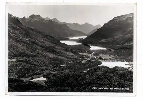 [Ansichtskarte] CH 7513 SILVAPLANA und die Oberengadiner Seen, 1955. 