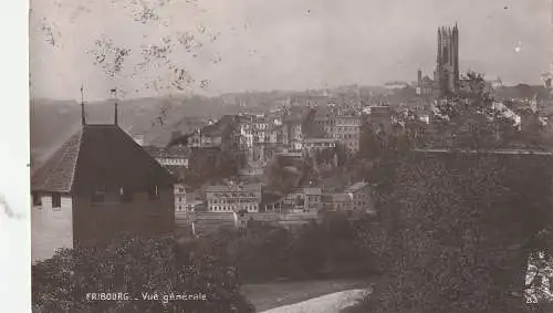 [Ansichtskarte] CH 1700 FREIBURG FR, Gesamtansicht, 1913. 