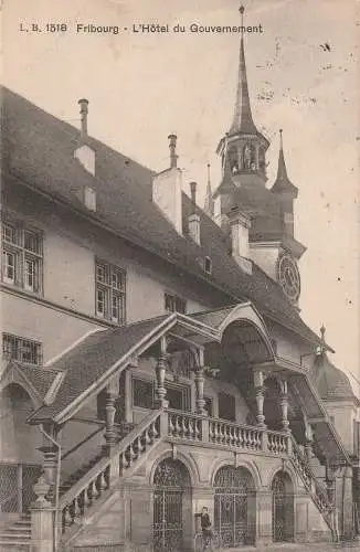 [Ansichtskarte] CH 1700 FREIBURG FR, Regierungsgebäude, 1913. 