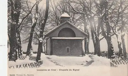 [Ansichtskarte] CH 1000 LAUSANNE VD, Signal - Kapelle im Schnee. 