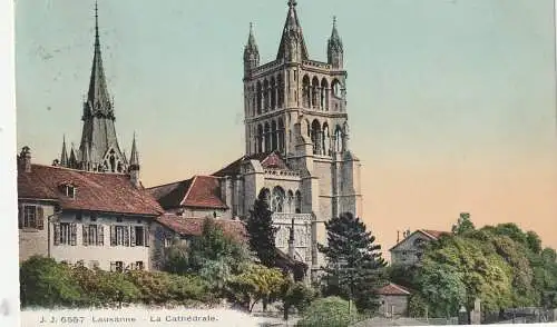 [Ansichtskarte] CH 1000 LAUSANNE VD, Cathedrale, 1909. 