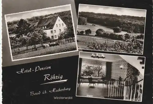 [Ansichtskarte] 5241 WALLMEROD - BEROD, Hotel - Pension Röhrig. 