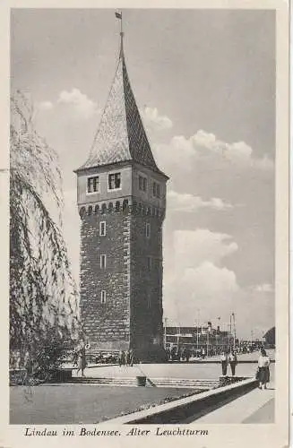 [Ansichtskarte] 8990 LINDAU, Alter Leuchtturm / Old Lighthouse. 