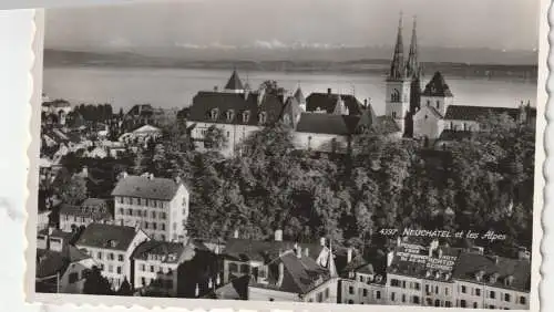 [Ansichtskarte] CH 2000 NEUENBURG NE, Blick auf den Ort, 1950. 