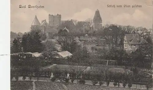 [Ansichtskarte] 4444 BAD BENTHEIM, Schloß von Osten gesehen, 1910, leichte Druckstelle. 