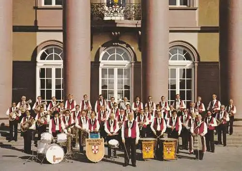 [Ansichtskarte] 5400 KOBLENZ, Postmusikkapelle vor dem Kurfürstlichen Schloß. 