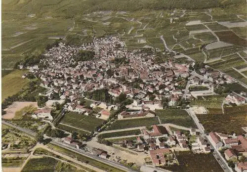 [Ansichtskarte] 6705 DEIDESHEIM, Luftaufnahme, coloriert. 