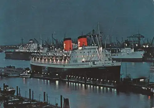 [Ansichtskarte] OZEANSCHIFFE - "HANSEATIC" Hamburg - Amerika - Linie, im Hamburger Hafen. 