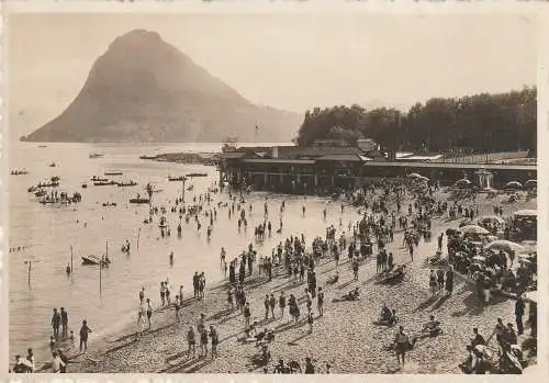 [Ansichtskarte] CH 6900 LUGANO TI, Der Lido, 1933. 