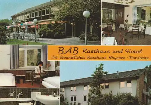 [Ansichtskarte] 4700 HAMM - RHYNERN, Autobahn Rasthaus und Hotel. 