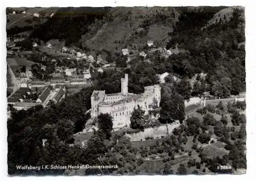 [Ansichtskarte] A 9400 WOLFSBERG, Schloss - Henkel Donnersmark, Luftaufnahme, 1967. 