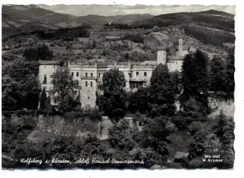 [Ansichtskarte] A 9400 WOLFSBERG, Schloss Henkel Donnersmarck, 1963. 