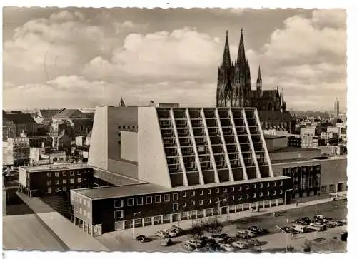 [Ansichtskarte] 5000 KÖLN, Neues Opernhaus an der Nord - Süd - Fahrt, 1961. 