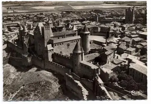 [Ansichtskarte] F 11000 CARCASSONNE, Vue airienne, CIM - Macon. 