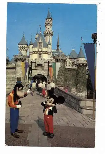 [Ansichtskarte] DISNEY - DISNEYLAND, Mickey &  Goofy. 