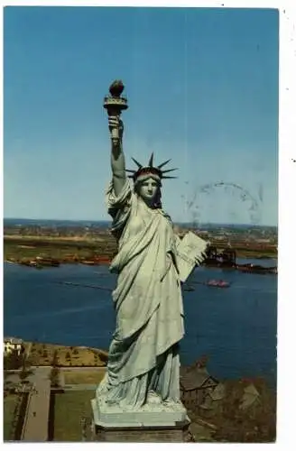 [Ansichtskarte] USA - NEW YORK CITY, Statue of Liberty / Freiheitsstatue, 1966. 