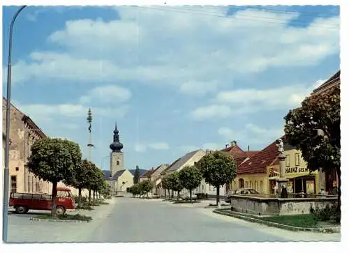 [Ansichtskarte] A 3842 THAYA, Hauptstrasse, VW - Pritschenwagen. 