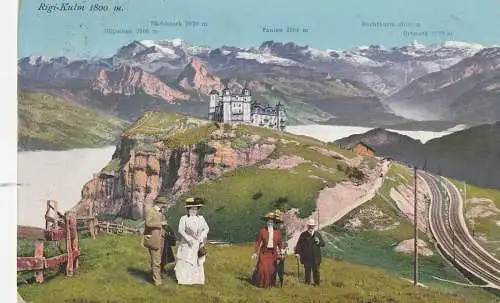 [Ansichtskarte] CH 6410 ARTH SZ, Rigi Kulm, 1912. 