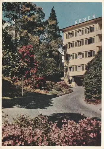 [Ansichtskarte] CH 6600 LOCARNO TI, Hotel Reber au Lac, 1958. 