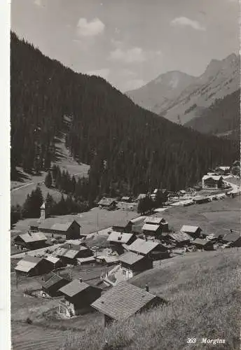 [Ansichtskarte] CH 1875 MORGINS VS, Blick über den Ort, 1962. 