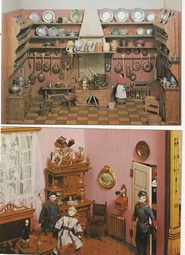 [Ansichtskarte] SPIELZEUG / TOYS - PUPPEN / PUPPETS - Puppenhäuser - Stuben, Ausstellung Freilichtmuseum Kommern. 