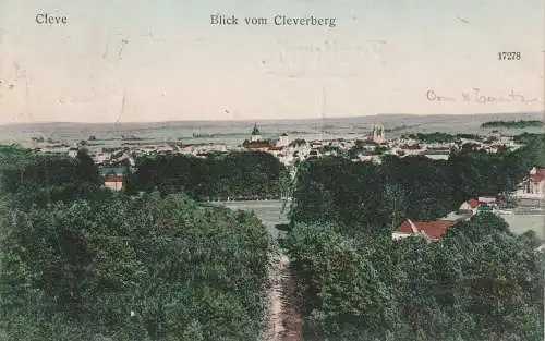 [Ansichtskarte] 4190 KLEVE, Blick vom Cleverberg, coloriert, 1906. 