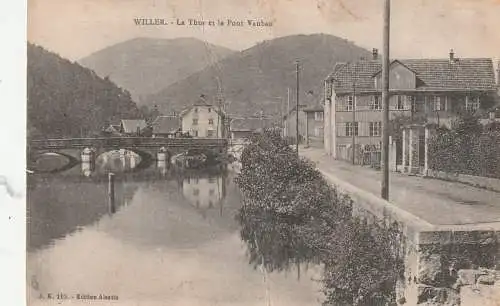 [Ansichtskarte] F 68960 WILLER / WEILER, La Thur et le Pont Vauban, 1918. 