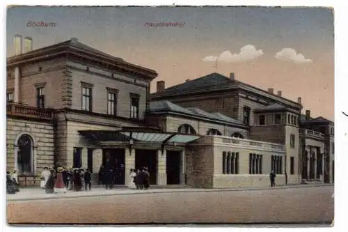 [Ansichtskarte] 4630 BOCHUM, Hauptbahnhof, 1924. 