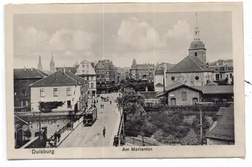 [Ansichtskarte] 4100 DUISBURG, Am Marientor, Strassenbahn. 