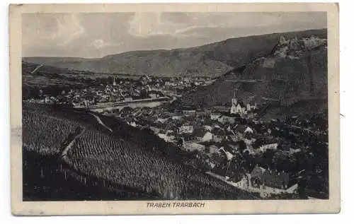 [Ansichtskarte] 5580 TRABEN - TRARBACH, Blick aus den Weinbergen. 