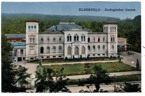 [Ansichtskarte] 5600 WUPPERTAL - ELBERFELD, Zoo Haupteingang, 1929. 