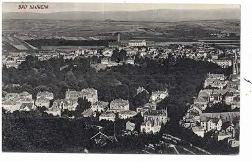 [Ansichtskarte] 6350 BAD NAUHEIM, Blick über den Ort, 1909. 