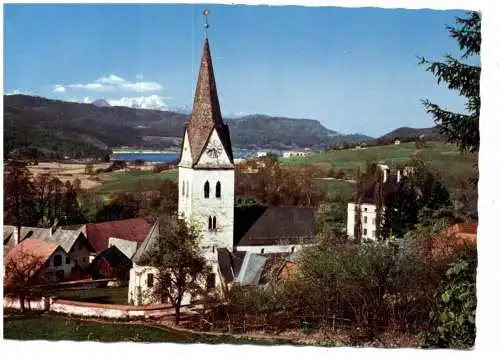 [Ansichtskarte] A 9074 KEUTSCH, Kirche und Umgebung. 