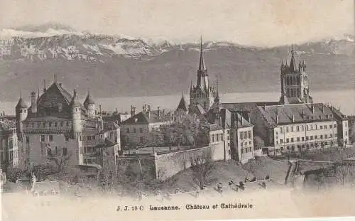 [Ansichtskarte] CH 1000 LAUSANNE VD, Schloß und Kathedrale. 