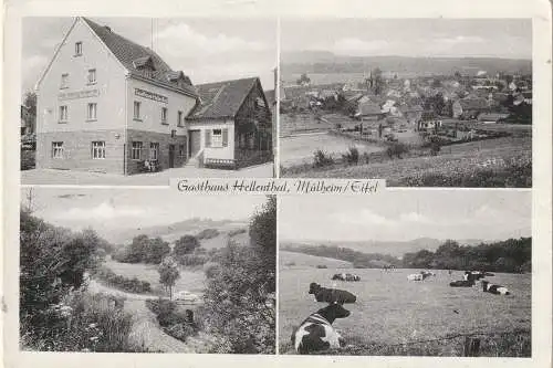 [Ansichtskarte] 5378 BLANKENHEIM - MÜLHEIM, Gasthaus (zum Bahnhof) Hellenthal. 