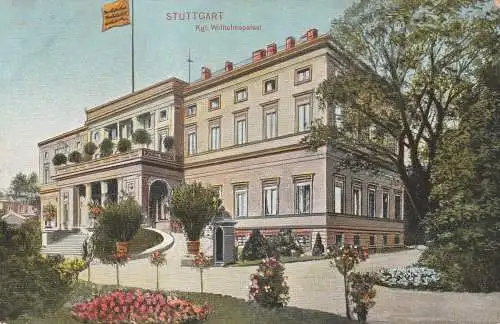 [Ansichtskarte] 7000 STUTTGART - BAD CANNSTATT, Zoo, Wilhelma, Kgl. Wilhelmspalast. 