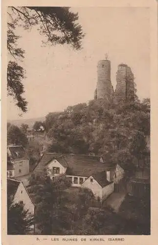 [Ansichtskarte] 6654 KIRKEL, Ruine Kirkel und Umgebung, 1925. 