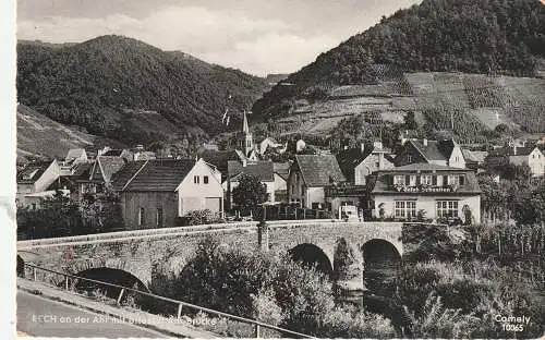 [Ansichtskarte] 5486 ALTENAHR - RECH, Partie an der Ahrbrücke, 1960. 