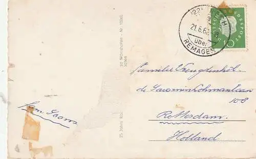 [Ansichtskarte] 5486 ALTENAHR - RECH, Partie an der Ahrbrücke, 1960. 