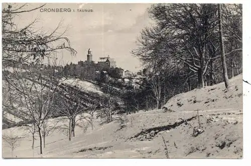 [Ansichtskarte] 6242 KRONBERG im Schnee, Verlag Lohmann. 