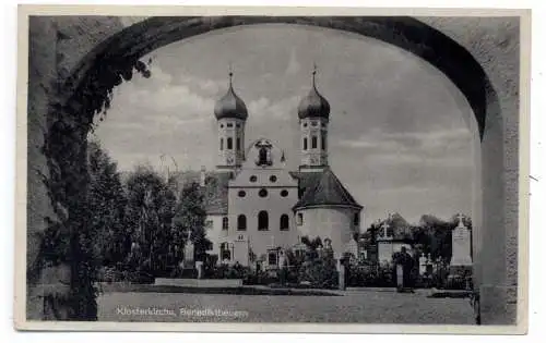 [Ansichtskarte] 8174 BENEDIKTBEUREN, Klosterkirche, 195..., Brfm. fehlt. 