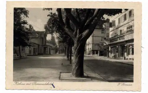 [Ansichtskarte] 7290 FREUDENSTADT, Kurhaus, Promenadenhotel, Strassenpartie, 1933. 