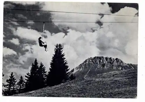 [Ansichtskarte] CH 1715 PLAFFEIEN - SCHWARZSEE FR, Sessellift am Schwarzsee. 