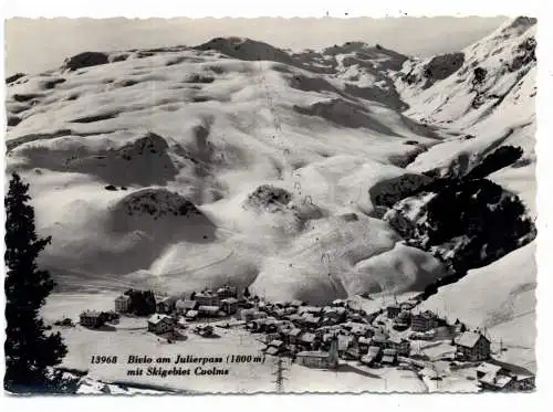 [Ansichtskarte] CH SURSEE - BIVIO im Schnee, 1965. 