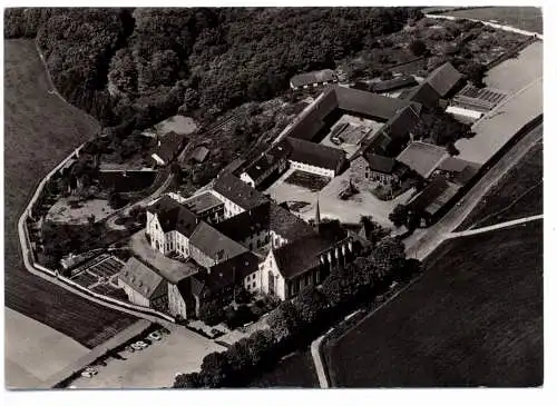 [Ansichtskarte] 5169 HEIMBACH, Kloster Mariawald, Luftaufnahme, 1958. 