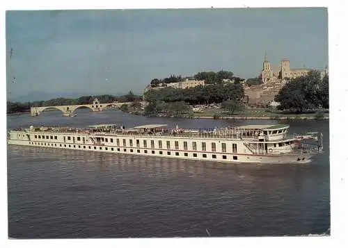 [Ansichtskarte] BINNENSCHIFFE - RHONE, "PRINCESSE DE PROVENCE" vor Avignon. 