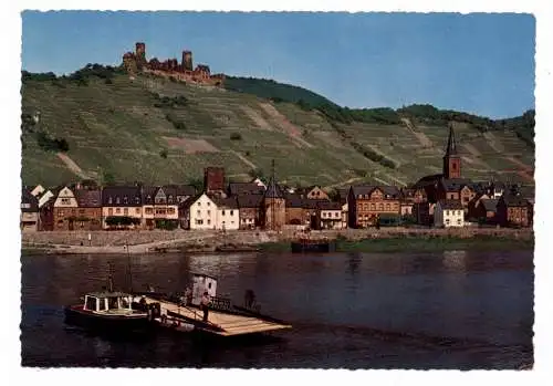 [Ansichtskarte] BINNENSCHIFFE - MOSEL, Moselfähre bei Alken. 