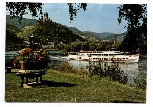 [Ansichtskarte] BINNENSCHIFFE - MOPSEL, Köln - Düsseldorfer "TRIER" vor Cochem. 