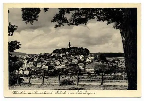 [Ansichtskarte] 4788 WARSTEIN, Blick vom Oberhagen , Verlag Wiemer, 50er Jahre. 