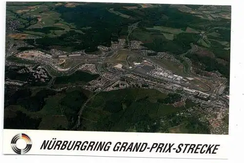 [Ansichtskarte] 5488 ADENAU, Nürburgring, Grand Prix Strecke, Luftaufnahme. 